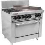 TRUEHEAT Gas Oven Range 900mm 2 Burners/Griddle RCR9-2-6G