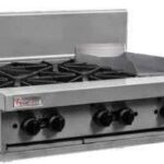 TRUEHEAT Gas Cooktop 4 Burners/Griddle 900mm RCT9-4-3G