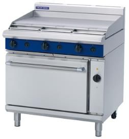 BLUE SEAL Dual Fuel Electric Convection Oven,Gas Griddle 900mm GE56A