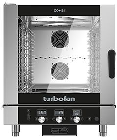 TURBOFAN Electric Combi Oven 7 Tray 1/1 GN Digital 777mm EC40D7