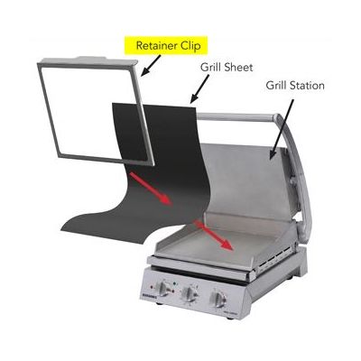 Retainer Clip For 6 Slice Roband Grill Stations