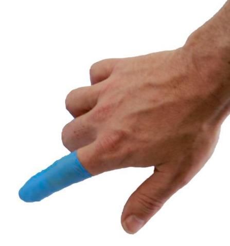 Blue Bandage Finger Cots