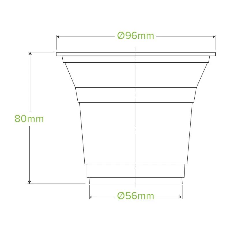 BioCup Green Line 300ml Cold Cup