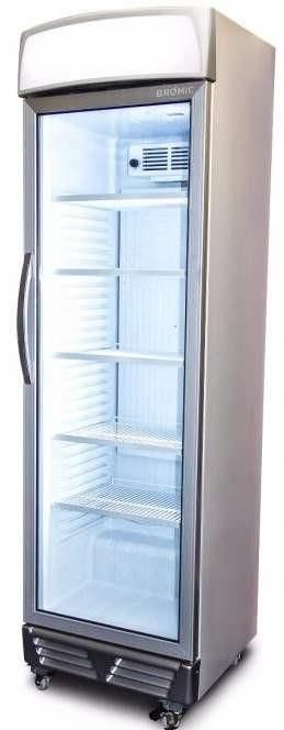 BROMIC Upright Display Fridge 1 Door 372L With Lightbox 595mm GM0374L-NR