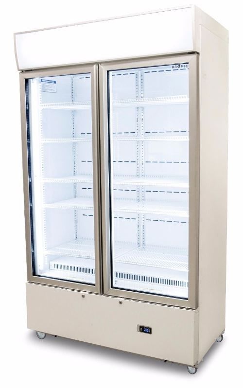 BROMIC Upright Display Fridge 2 Doors 960L White 1200mm GM1000LWCAS