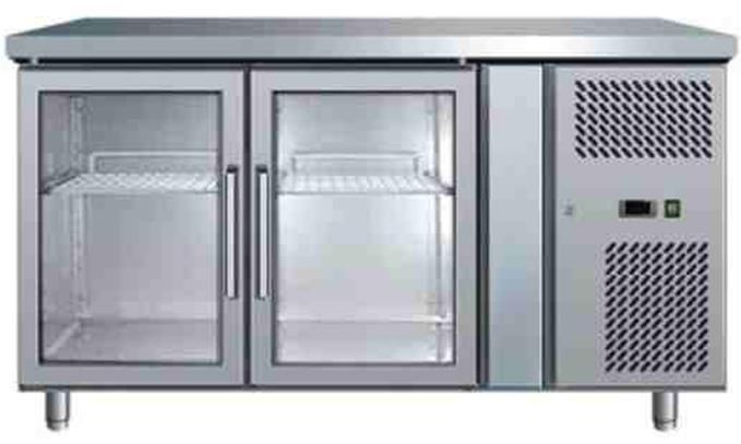 BROMIC Undercounter Display Fridge 2 Doors 282L 1360mm UBC1360GD-NR