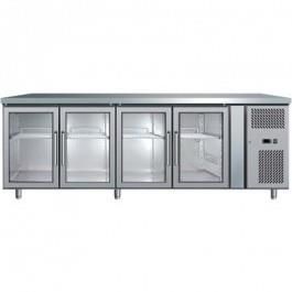 BROMIC Undercounter Display Fridge 4 Doors 553L 2230mm UBC2230GD-NR