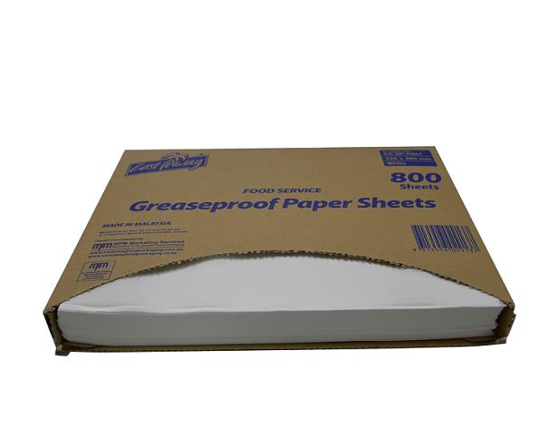 Greaseproof Paper 330mm x 410mm Half Cut