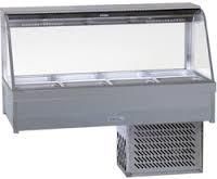 ROBAND Cold Food Display Curved Glass 4 Bays 1355mm CRX24RD