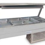 ROBAND Cold Food Display Straight Glass 4 Bays 1355mm ERX24RD