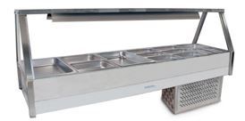 ROBAND Cold Food Display Straight Glass 6 Bays 2005mm ERX26RD