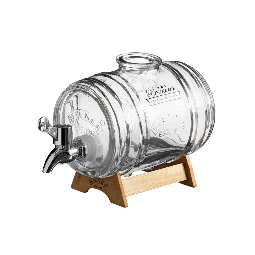 Kilner Barrel Drink Dispenser 1000ml Horizontal