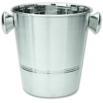 Wine Bucket S/S with Knobs Polished