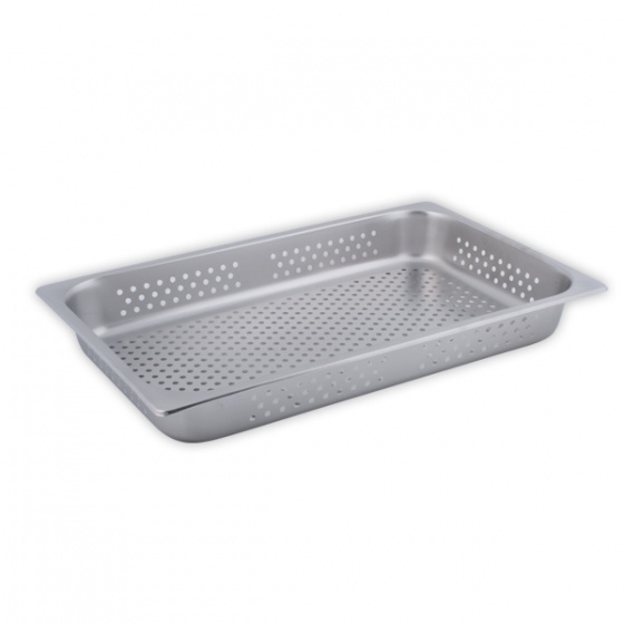 Steam Pan 1/1x100mm Deep PERFORATED Stainless Steel