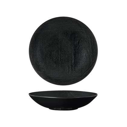 Luzerne Linen Black Bowl 230mm