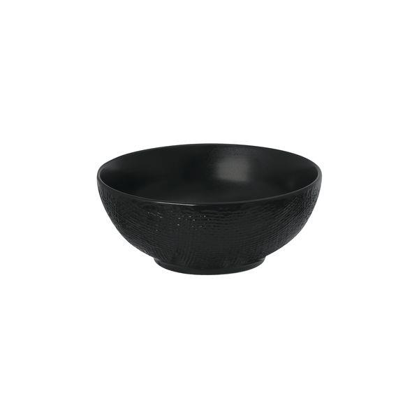 Luzerne Linen Black Round Bowl 160mm