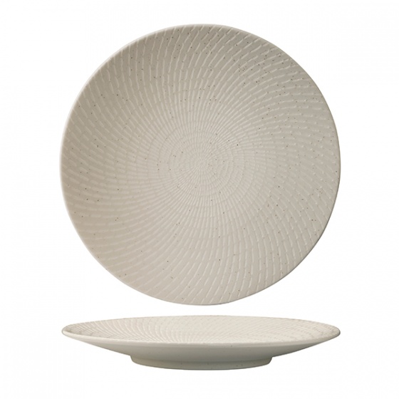 Luzerne Zen White Swirl Coupe Plate 235mm