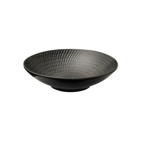 Luzerne Zen Black Swirl Round Bowl 145mm