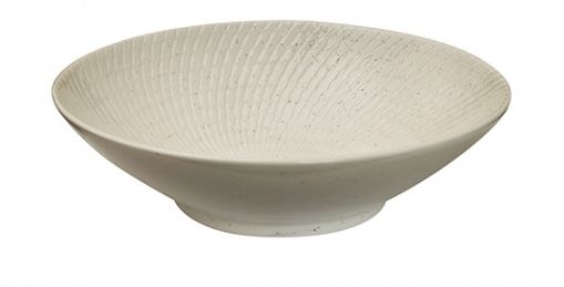 Luzerne Zen White Swirl Round Bowl 190mm