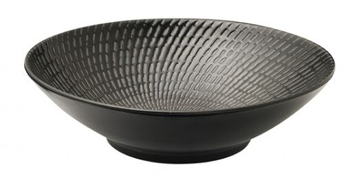 Luzerne ZEN Black Swirl Round Bowl 240mm