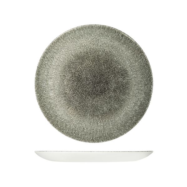 Raku Quartz Black Coupe Plate 217mm