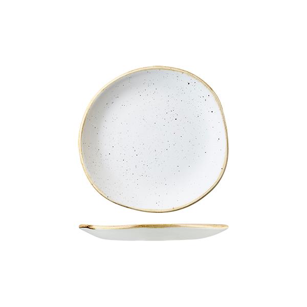 Stonecast Barley White Round Organic Plate 186mm