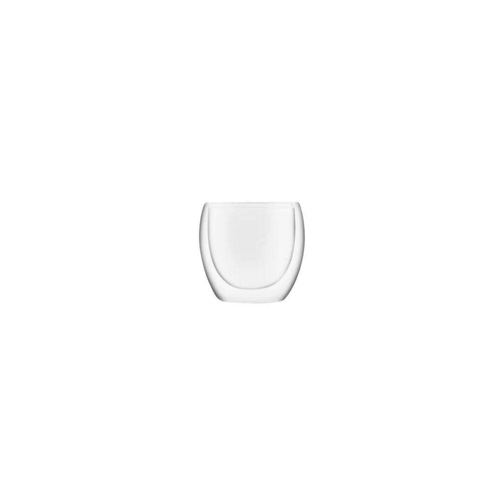 Caffe Double Wall Glass - Set of 2, 80ml Brew