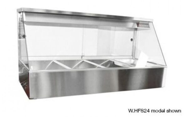 WOODSON Hot Food Display Straight Glass 4 Bay 1355mm W.HFS24