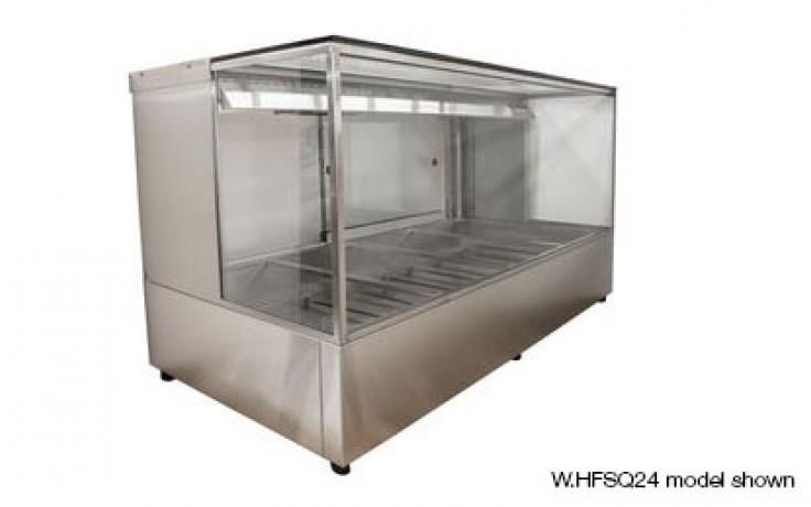 WOODSON Hot Food Display Square Glass 3 Bay 1030mm W.HFSQ23