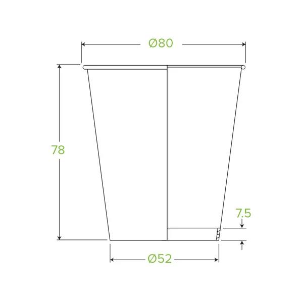 BioCup Art Series Single Wall 230ml / 6 oz (80mm)