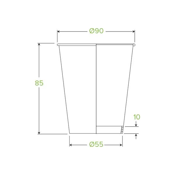 BioCup Art Series Single Wall 280ml / 8 oz (90mm)