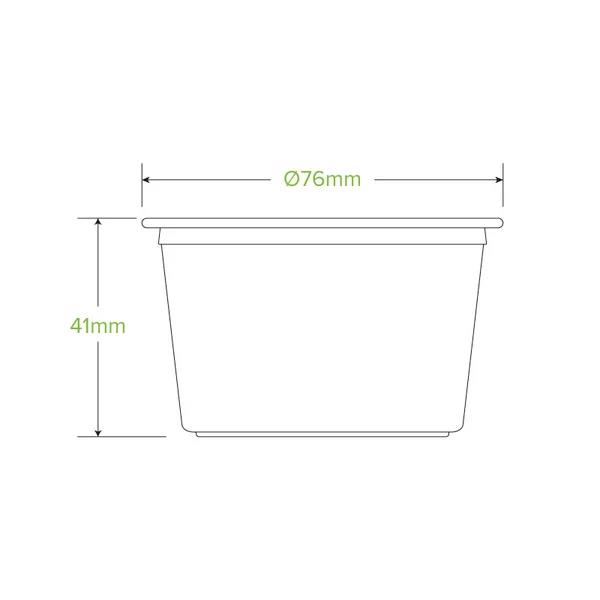 BioCup Sauce Cup 140ml PLA (Clear)