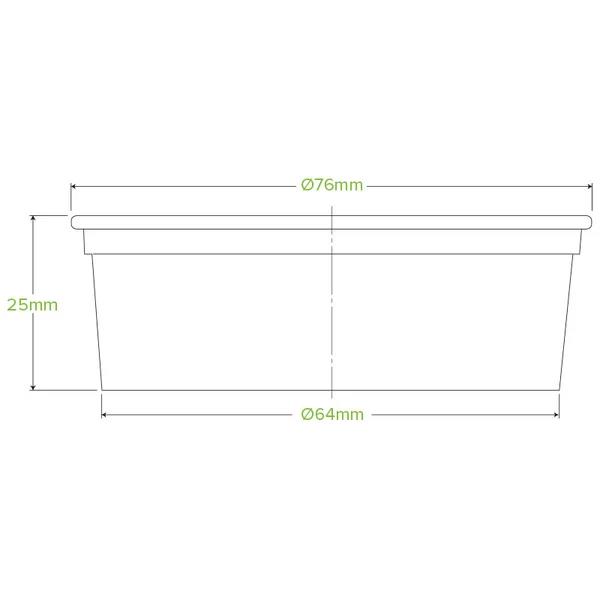 BioCup Sauce Cup 60ml PLA (Clear)