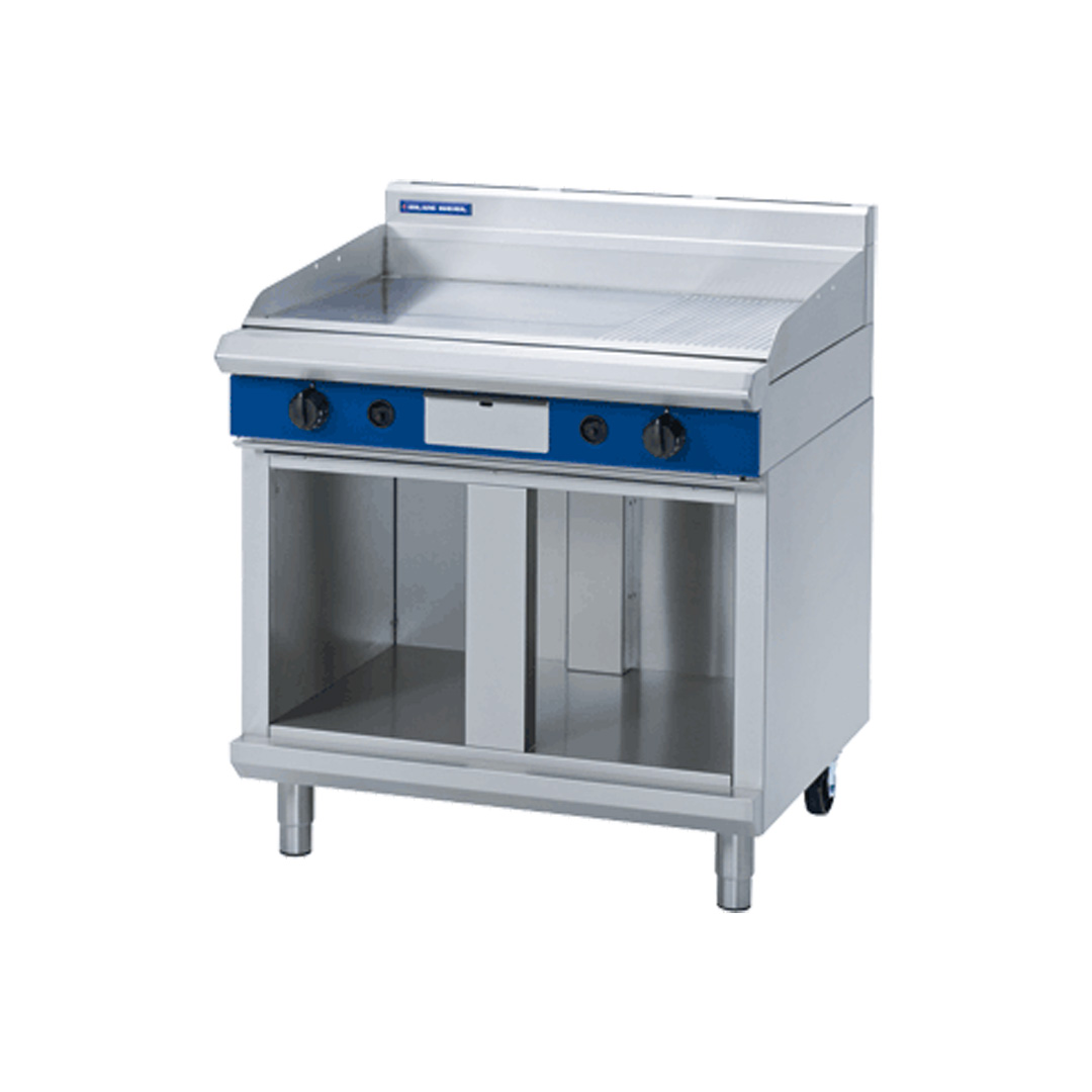 BLUE SEAL Heavy Duty Gas Griddle On Cabinet 900mm GP516-CB