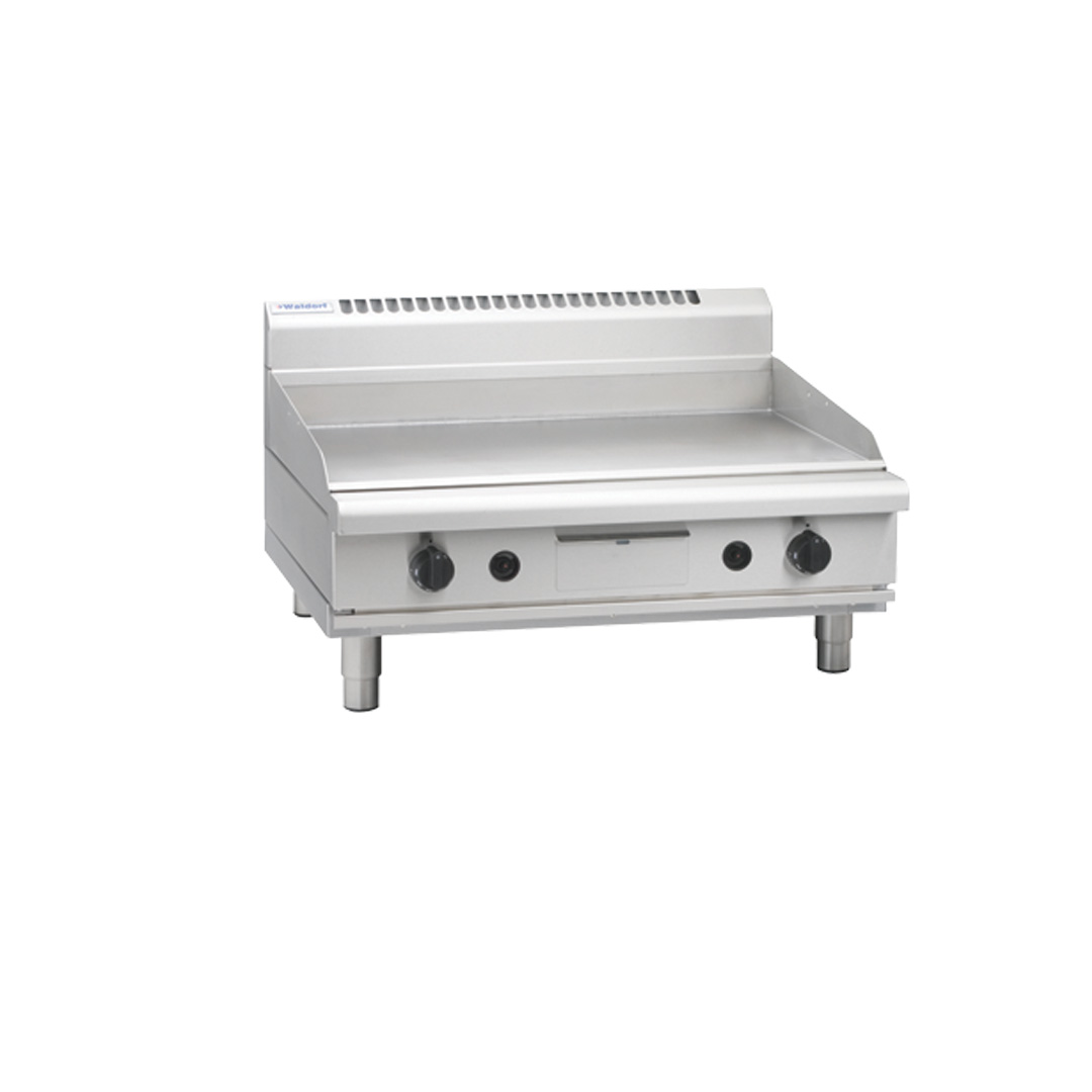 WALDORF Heavy Duty Gas Griddle Benchtop 900mm GP8900G-B