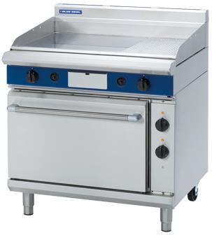 BLUE SEAL Dual Fuel Electric Convection Oven With Gas Griddle 900mm GPE56