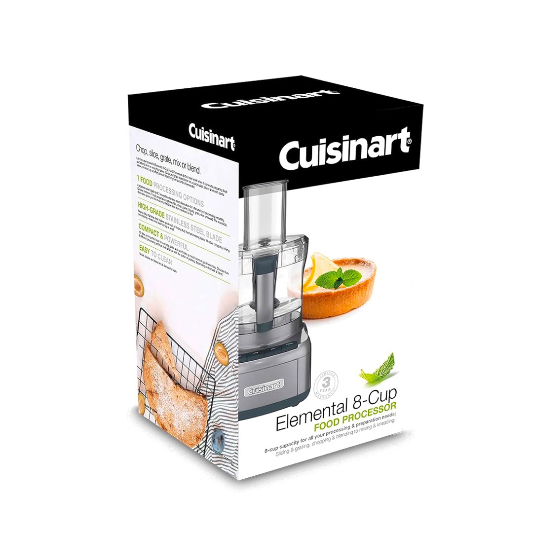 Cuisinart Food Processor 8 Cup Gun Metal Grey