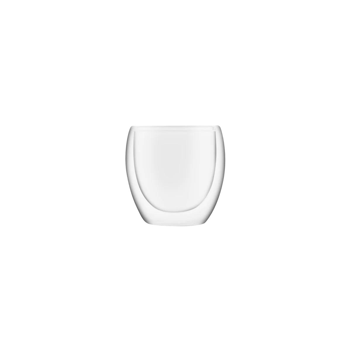 Caffe Double Wall Glass - Set of 2, 220ml Brew