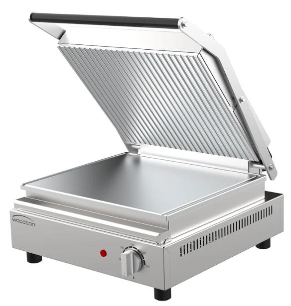 WOODSON Contact Grill / Toaster 6 Sandwich Ribbed Top 415mm W.CT6R