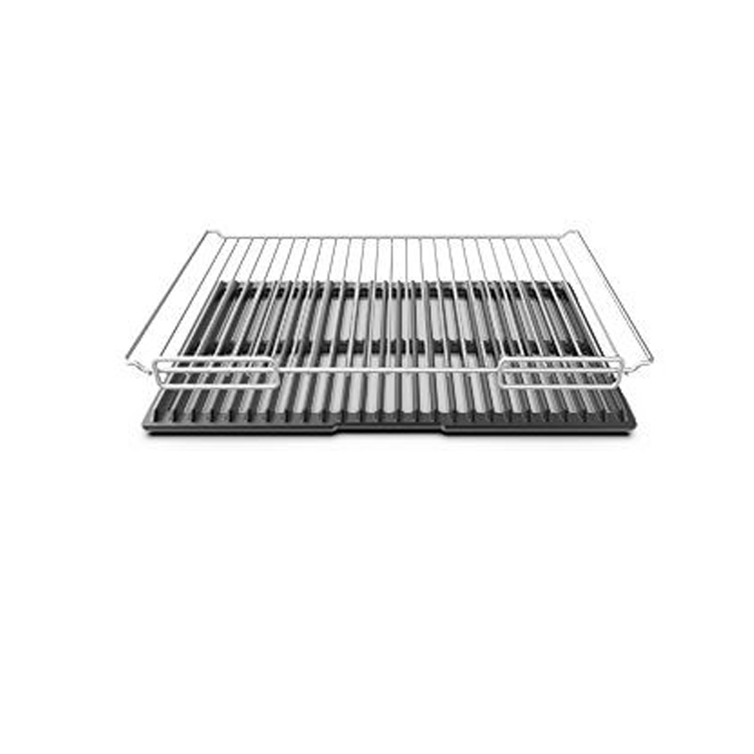 UNOX Non-Sick Ribbed/Flat Aluminium Plate With Grid For Grilling 1/1 GN TG970