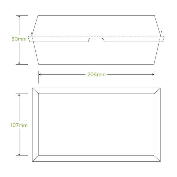 BioBoard Box Large Snack Kraft