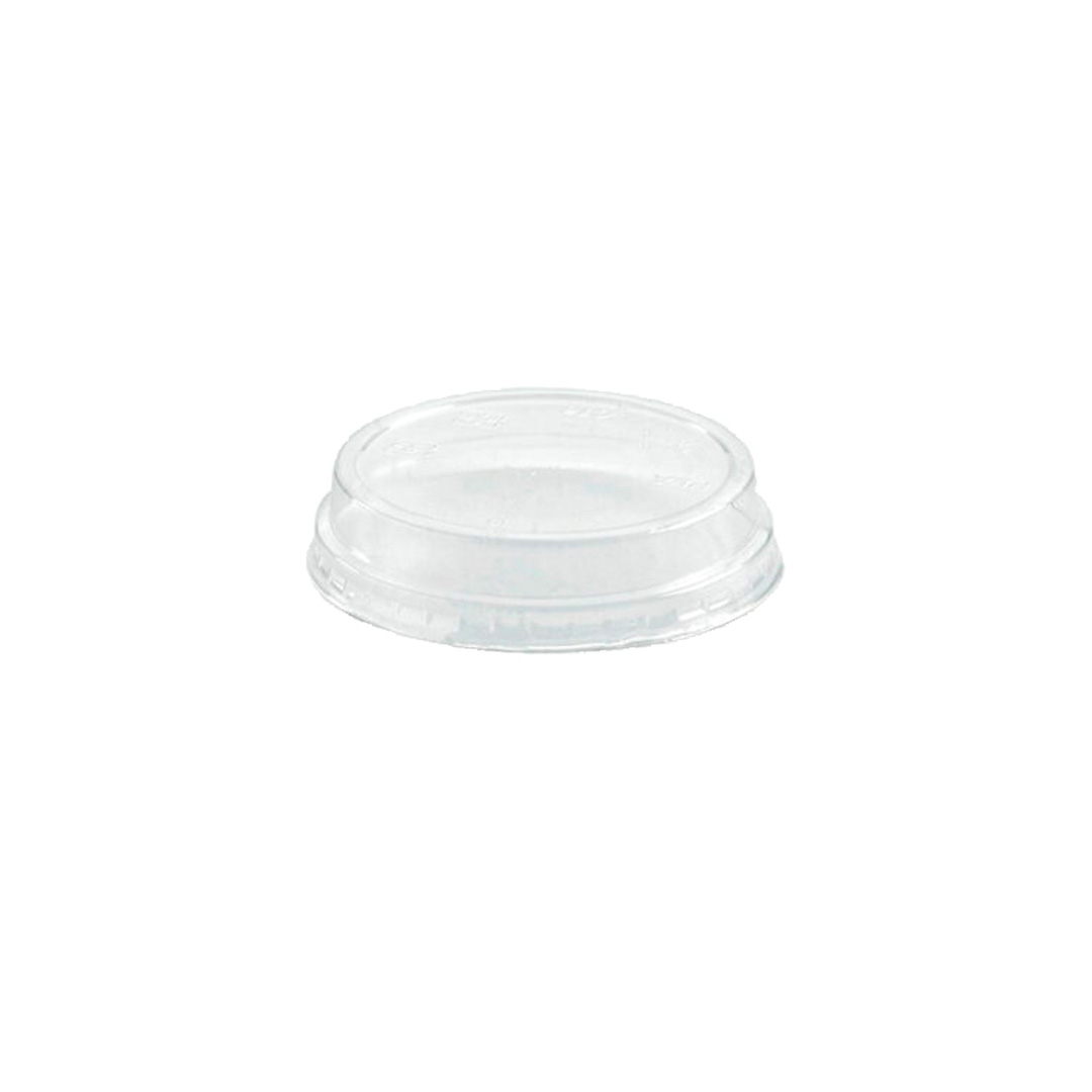 Biocup Lid Raised to Suits PLA (Clear) 60ml to 280ml Cup