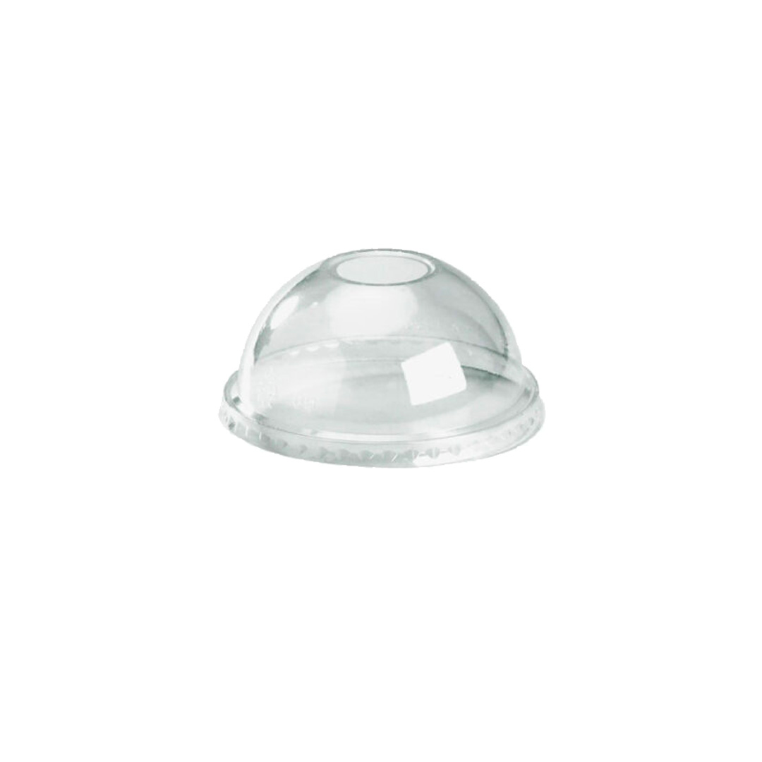 Biocup Lid Dome w/Hole (Clear) to Suit PLA Green Line 300-700ml Cup