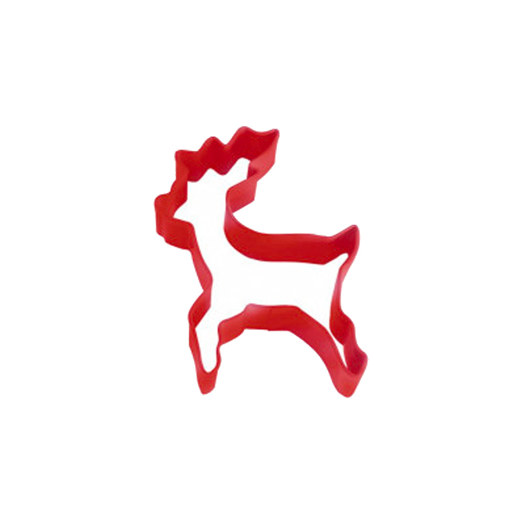 Cookie Cutter Reindeer 10cm Red