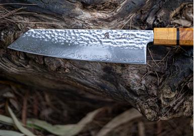 Hephais Kiritsuke Knife 210mm Aurora Series Damuscus