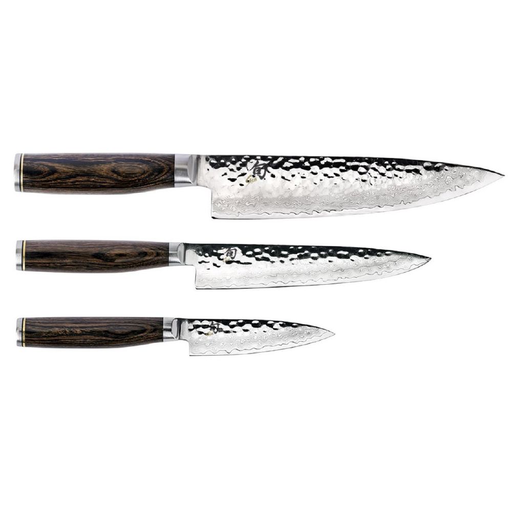 Shun Kai Premier 3 Piece Chefs Knife Set