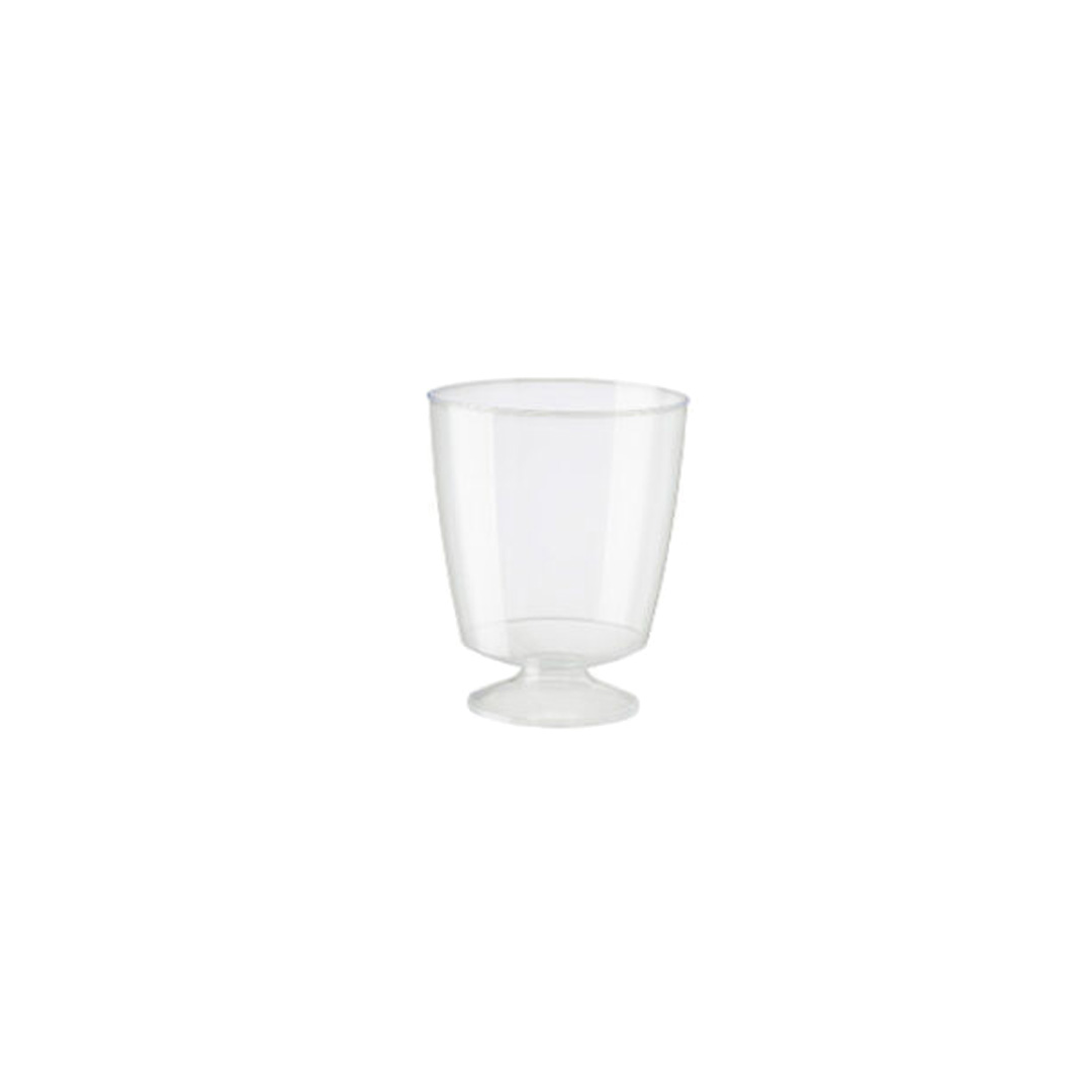 Recyclable polystyrene Wine Glass 185ml Pk of 10