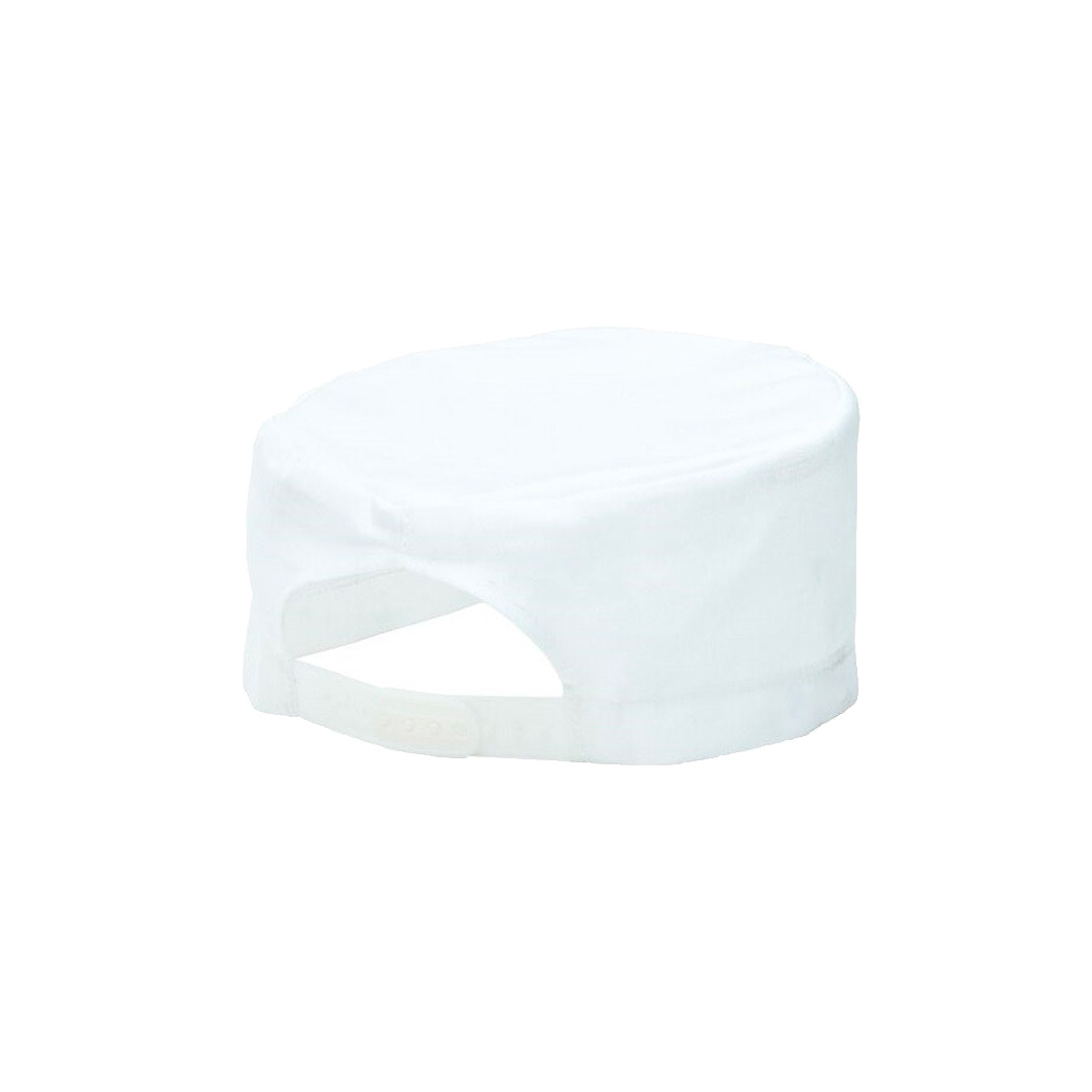 Chef Hat Skull Cap Flat Top White