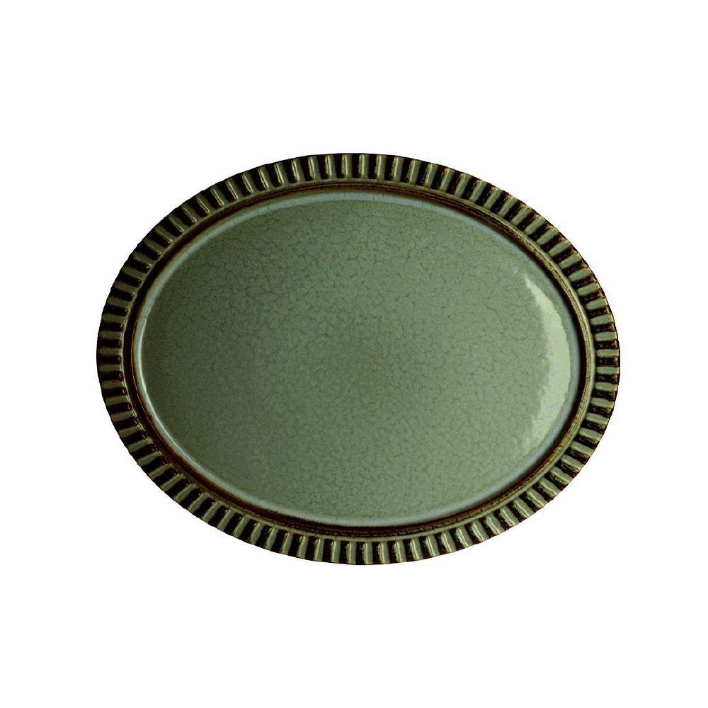 Platter Oval 348mm Adelaide Green