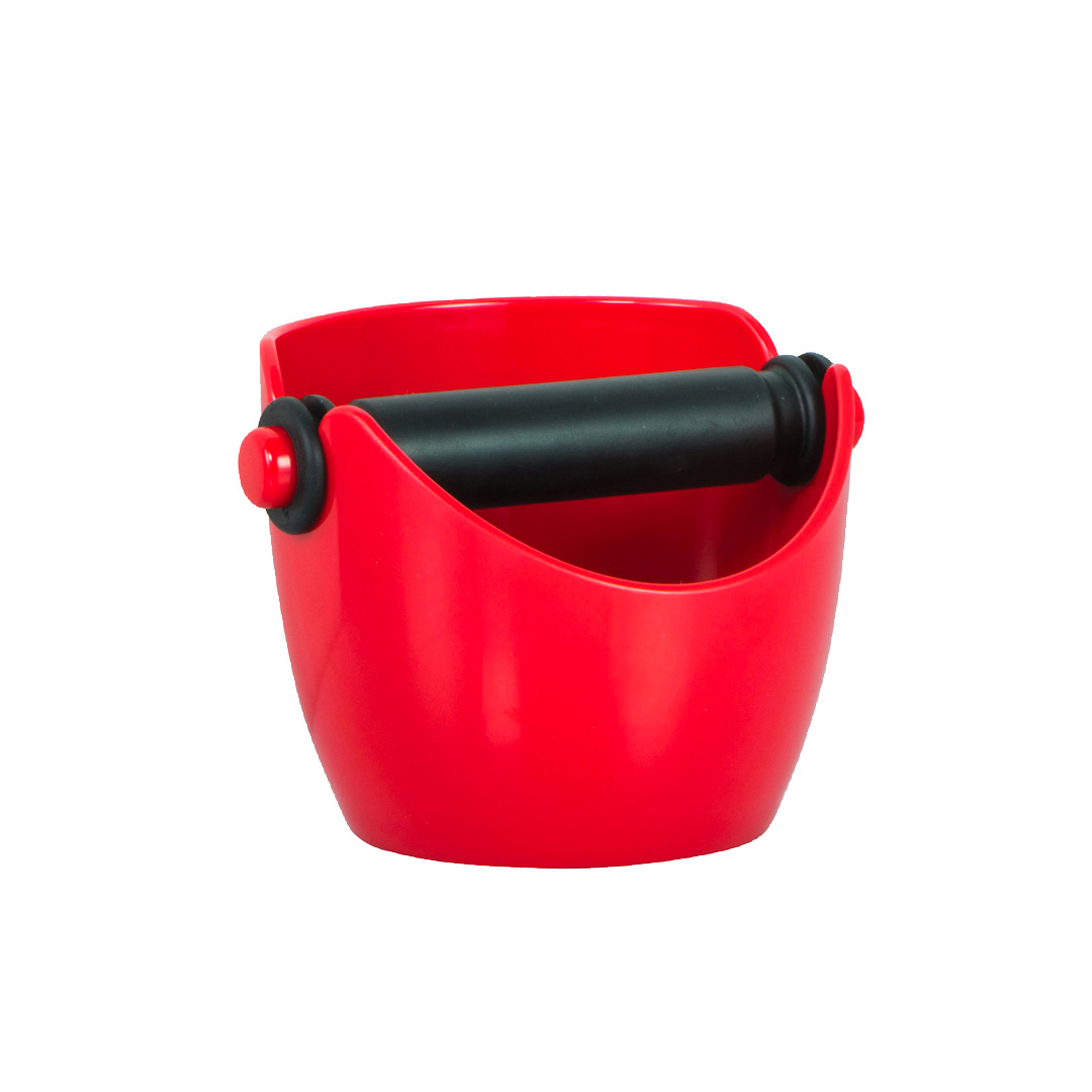 Coffee Knocker Bin Benchtop Red